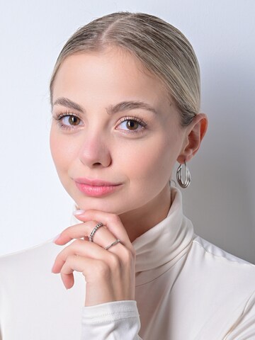Akzent Earrings 'Rodena, langlebig' in Silver: front