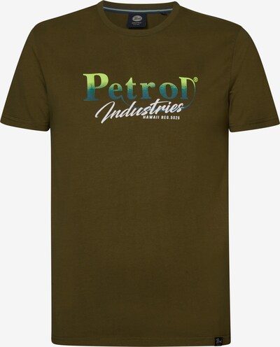 Petrol Industries T-Shirt ''Summerdrive' en kaki / pétrole / jade / blanc, Vue avec produit
