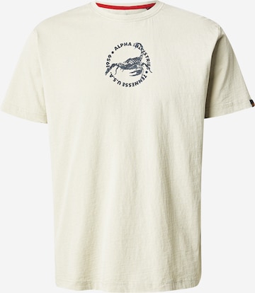 ALPHA INDUSTRIES Koszulka 'Scorpion' w kolorze szary: przód