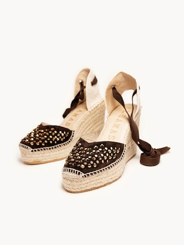 Alhamas Slingback pumps 'Alpargata Cuña' in Brown