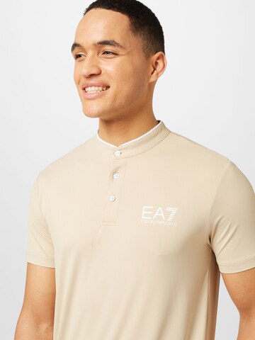 EA7 Emporio Armani Funkční tričko – béžová
