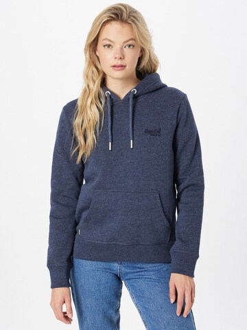 Sweat-shirt Superdry en bleu : devant