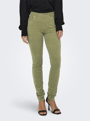 Skinny Pantalon 'Blair' ONLY en vert : devant