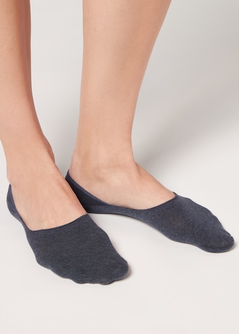 CALZEDONIA Ankle Socks in Blue: front