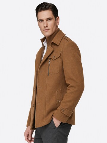YOUTHUP Winter Coat 'Reverslinie' in Brown
