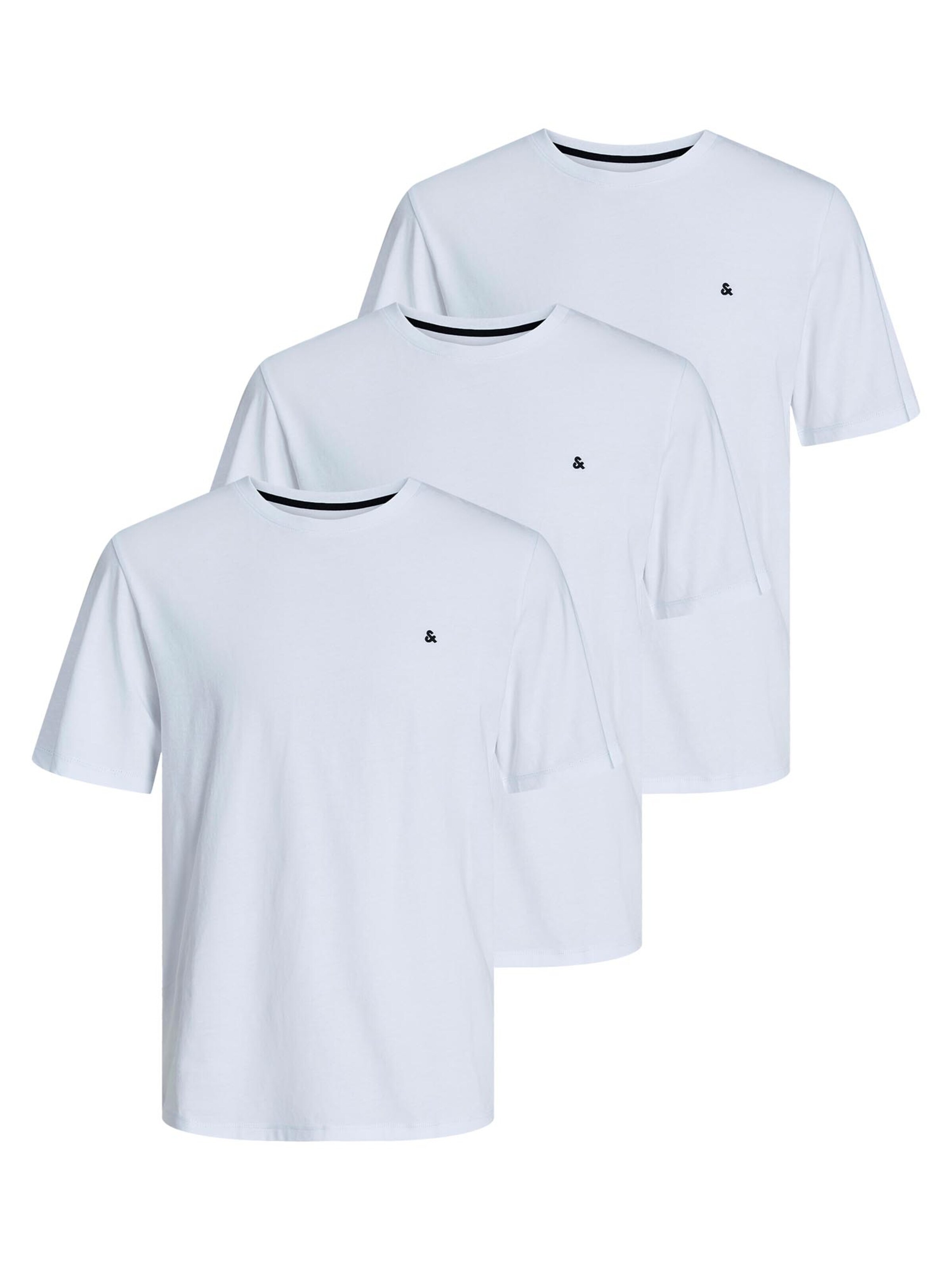 JACK & JONES Shirt 'Essentials' in S/Regular in de kleur Wit, Productweergave