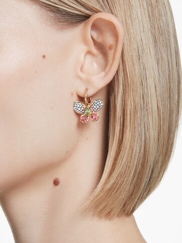 Boucles d'oreilles 'Idyllia' Swarovski en or : devant