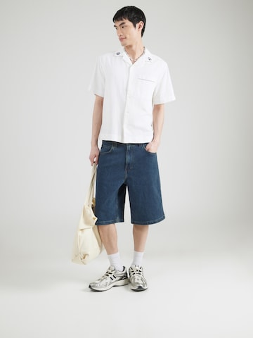 Fit confort Chemise Abercrombie & Fitch en blanc