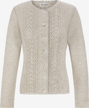 STOCKERPOINT Trachtenstrickjacke 'Mabella' in Weiß: Vorderseite