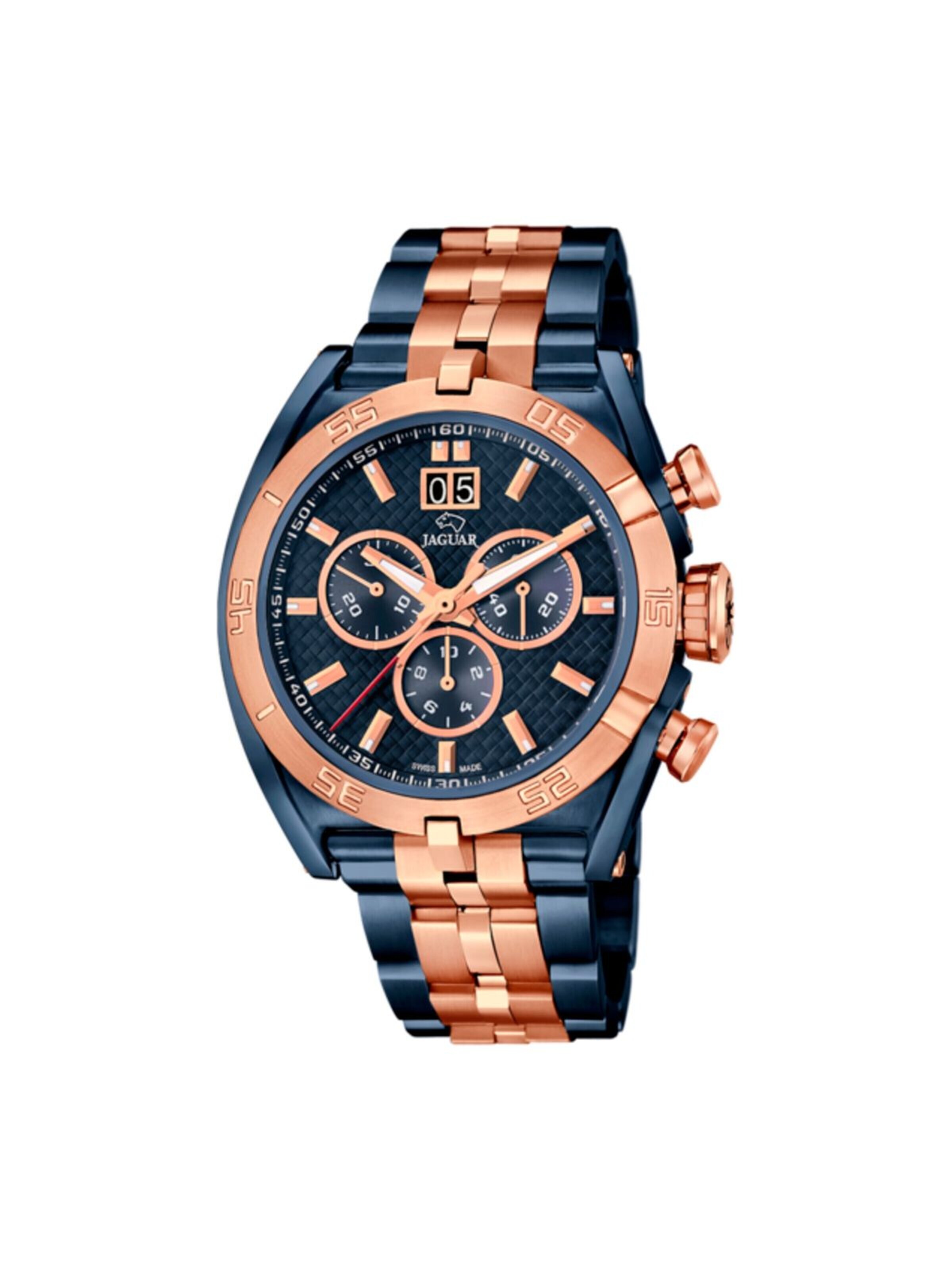 Jaguar Analog Watch in Blue: front