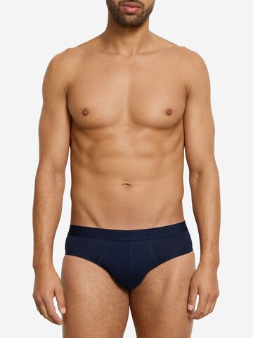 Hanro Slip ' Cotton Essentials ' in Blue: front