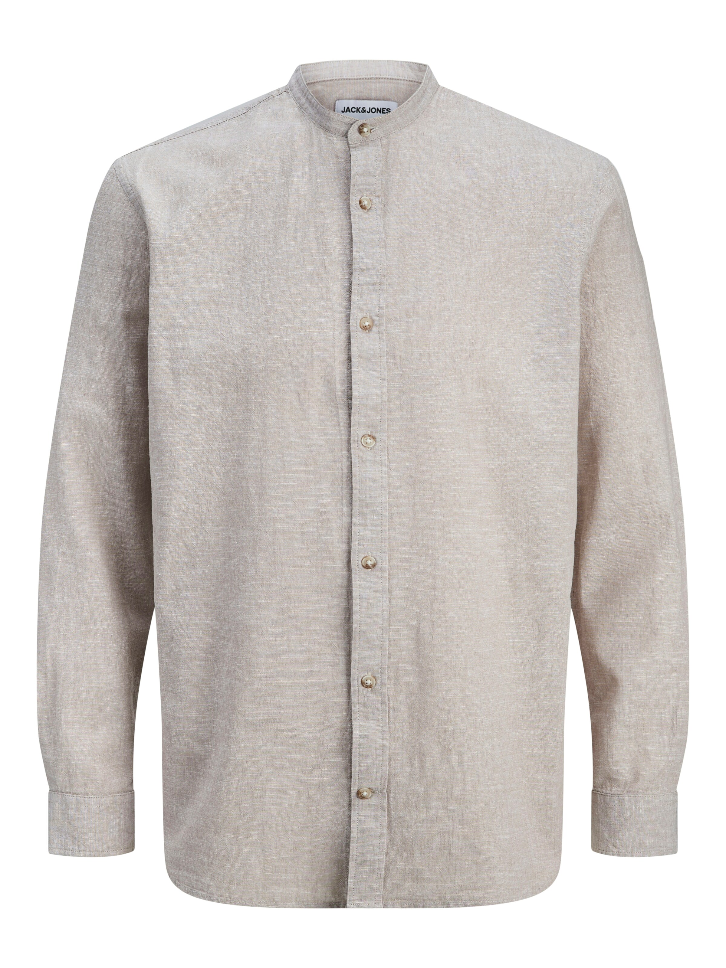 JACK & JONES Button Up Shirt 'JJESummer' in Beige: front