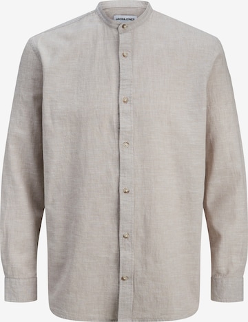 JACK & JONES Button Up Shirt 'JJESummer' in Beige: front