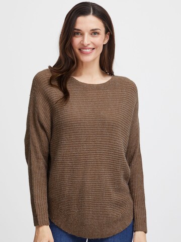 Pull-over ' ERETTA ' Fransa en marron : devant