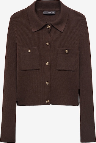 Cardigan 'Queen' MANGO en marron : devant