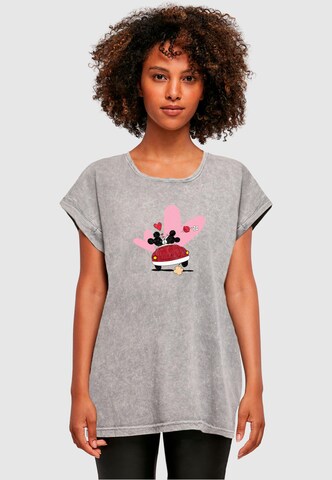 ABSOLUTE CULT Shirt 'Mickey Mouse - Car Print' in Grey: front