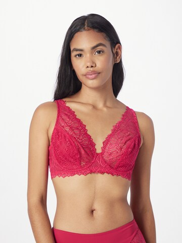 NATURANA Minimiser Bra in Red: front