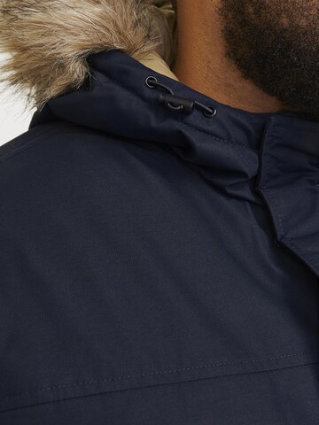 Jack & Jones Plus Vinterparka i blå