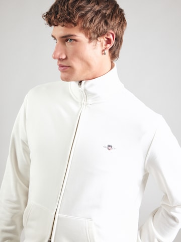 GANT Zip-Up Hoodie in White