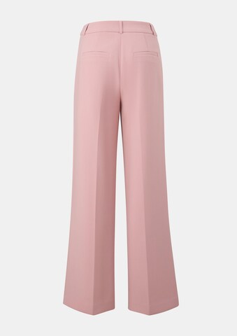 Wide Leg Pantalon à plis COMMA en rose