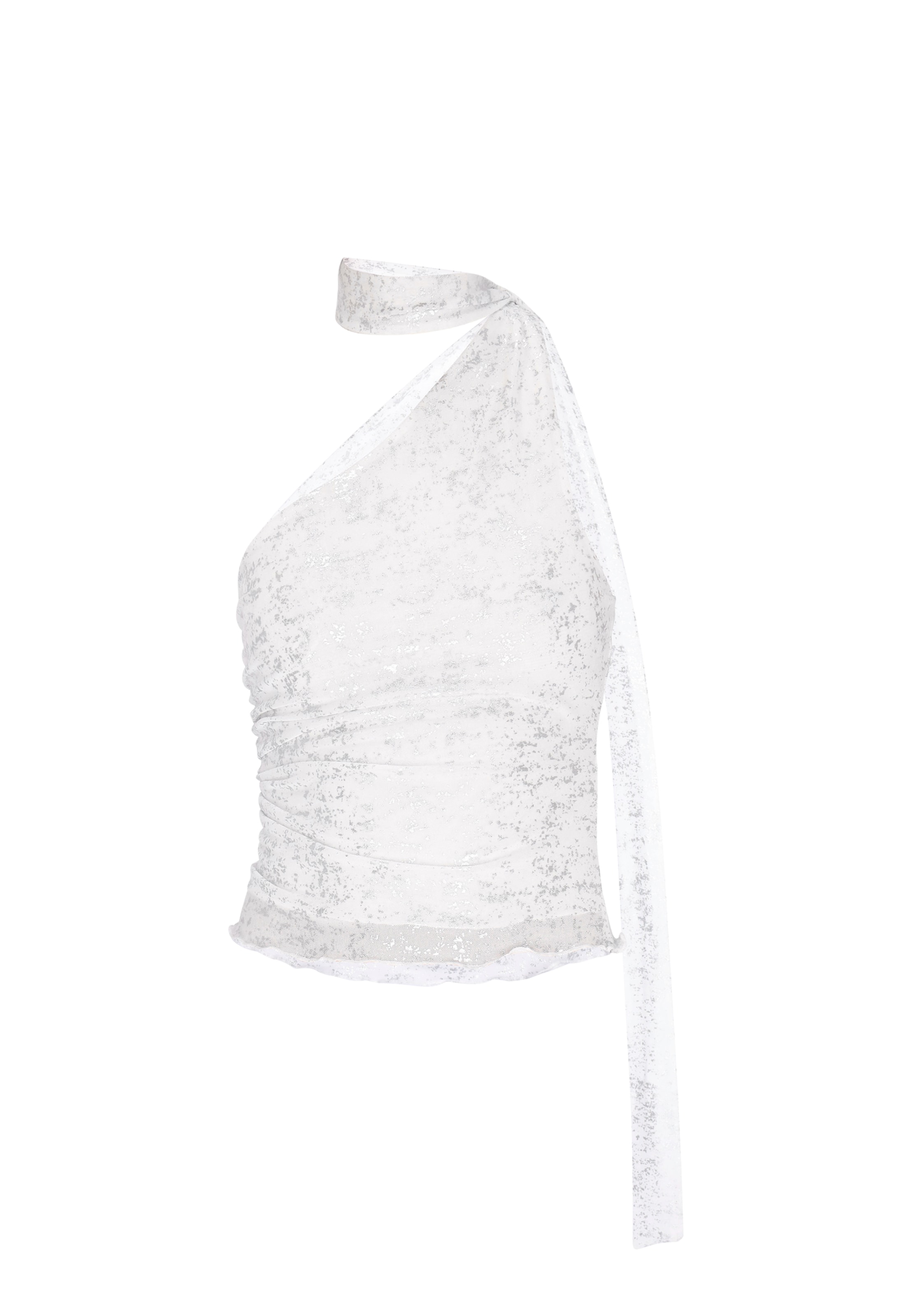 Haut faina en blanc : devant