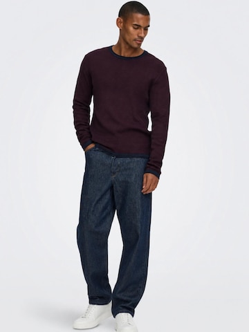 Only & Sons Pullover '22029952'‌‌‌‌ in Rot