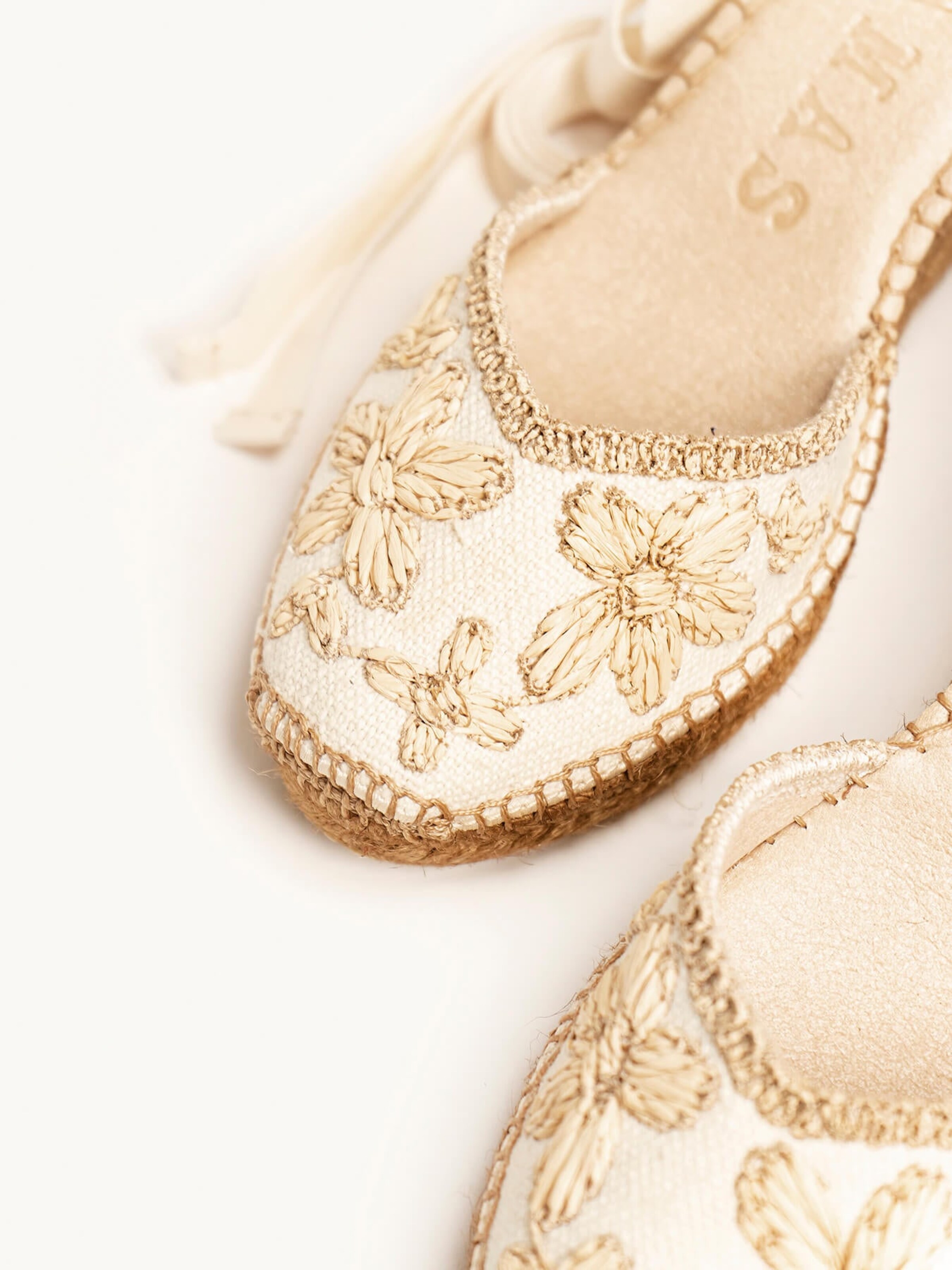 Alhamas - Sandalias 'Alpargata Cuña 7 cm' en beige
