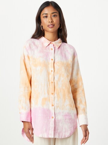 Cartoon Blouse in Roze: voorkant