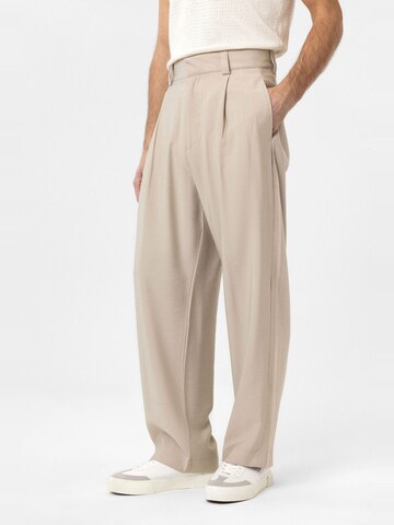 Antioch Loosefit Bandplooibroek 'Cristophe' in Beige