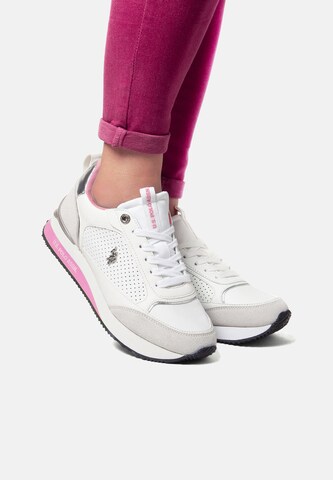 U.S. POLO ASSN. Platform trainers 'FRISBY002W/5YN2' in White