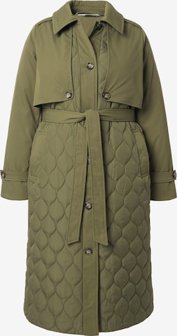 Studio Untold Winter Coat in Green: front