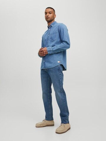 Coupe regular Chemise 'Leo' R.D.D. ROYAL DENIM DIVISION en bleu