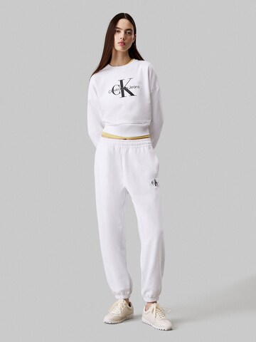 Calvin Klein Jeans Tapered Hose in Weiß