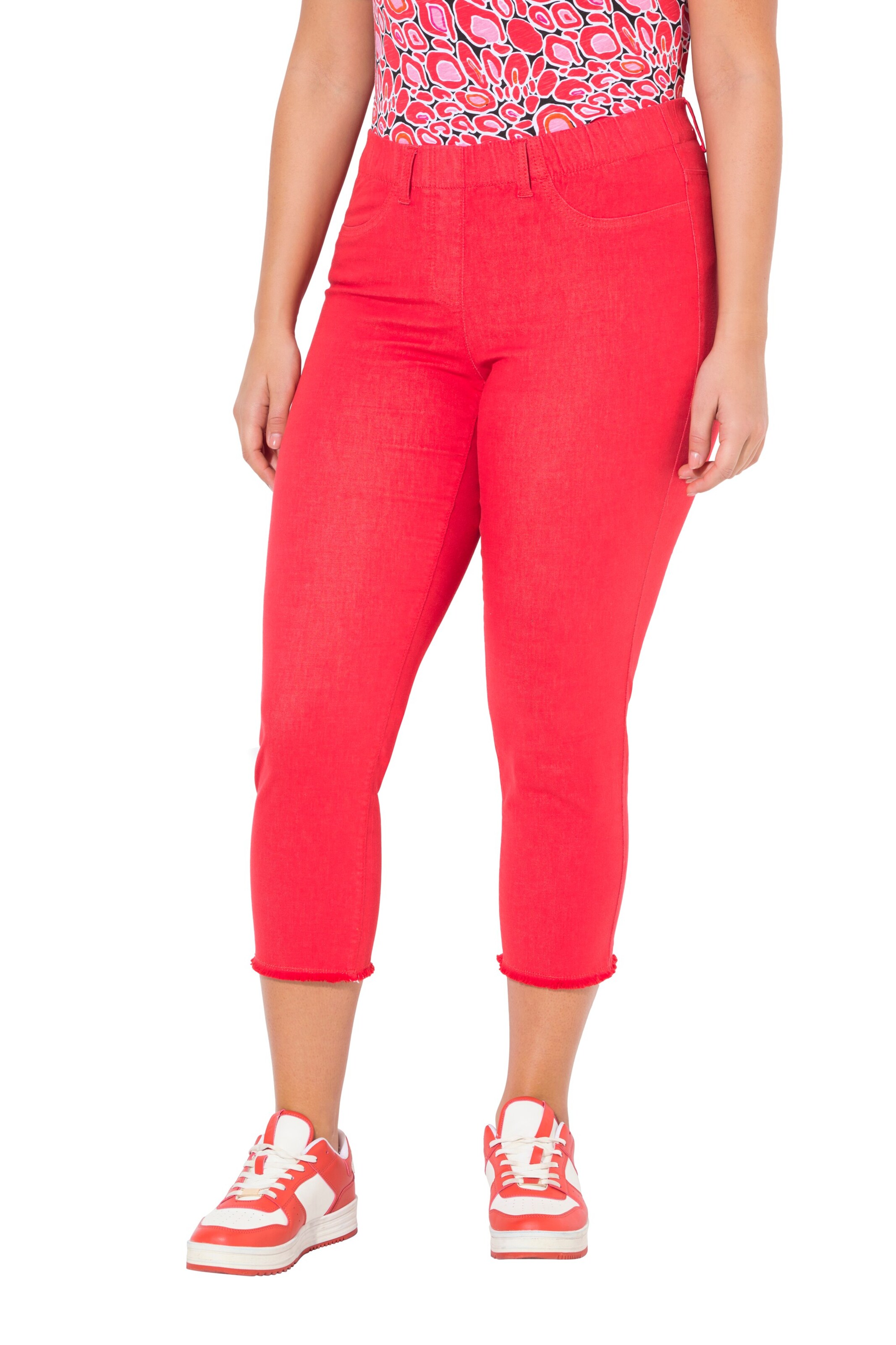 Ulla Popken Skinny Hose 'Sienna' in Rot: Vorderseite