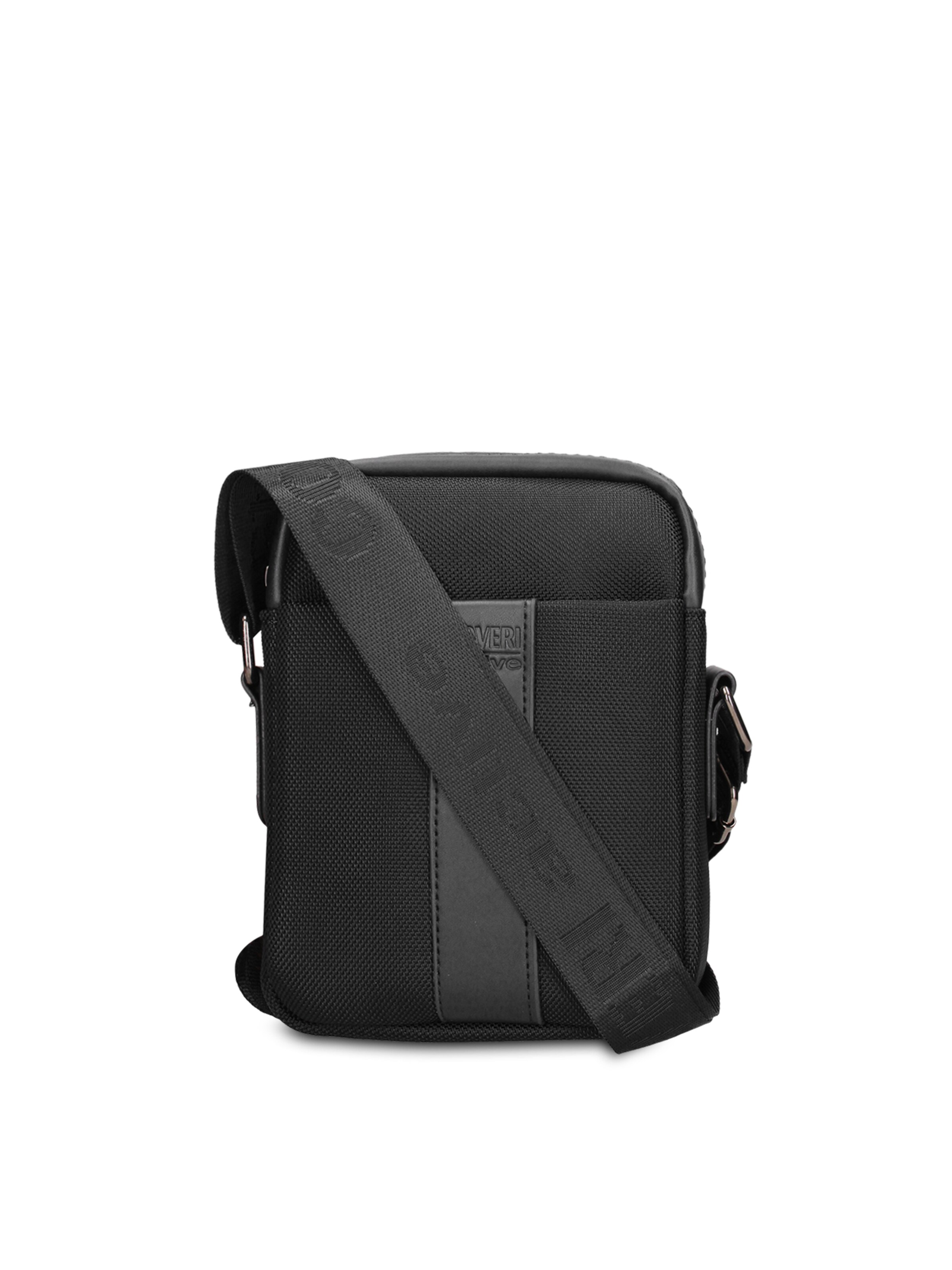 Borsa a tracolla 'Borsa a Tracolla Uomo Vegan Leather con Zip' di Coveri Collection in nero