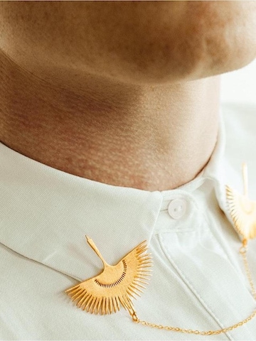 Spilla 'The Peafowl' di Les Reines in oro