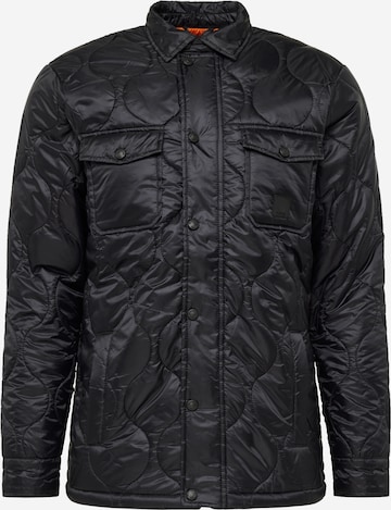 INDICODE JEANS Prehodna jakna 'Sloan' | črna barva: sprednja stran