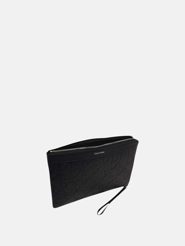 Calvin Klein Document bag 'CALVIN KLEIN XL EMBLEM AOP EMBOSS MEDIUM ZIP BORSA' in Black