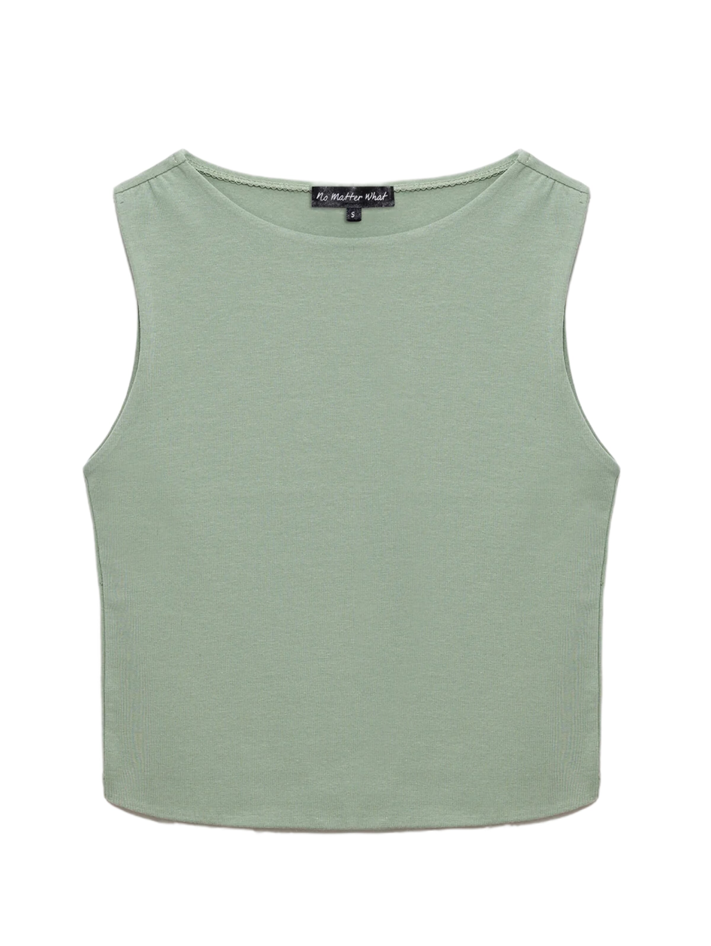 No Matter What Top  'Ernte' in Grün: Vorderseite