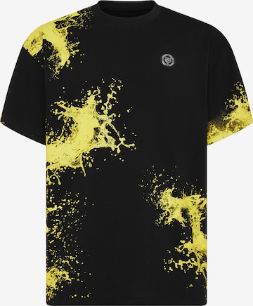 Plein Sport - Camiseta 'Splash' en negro: frente