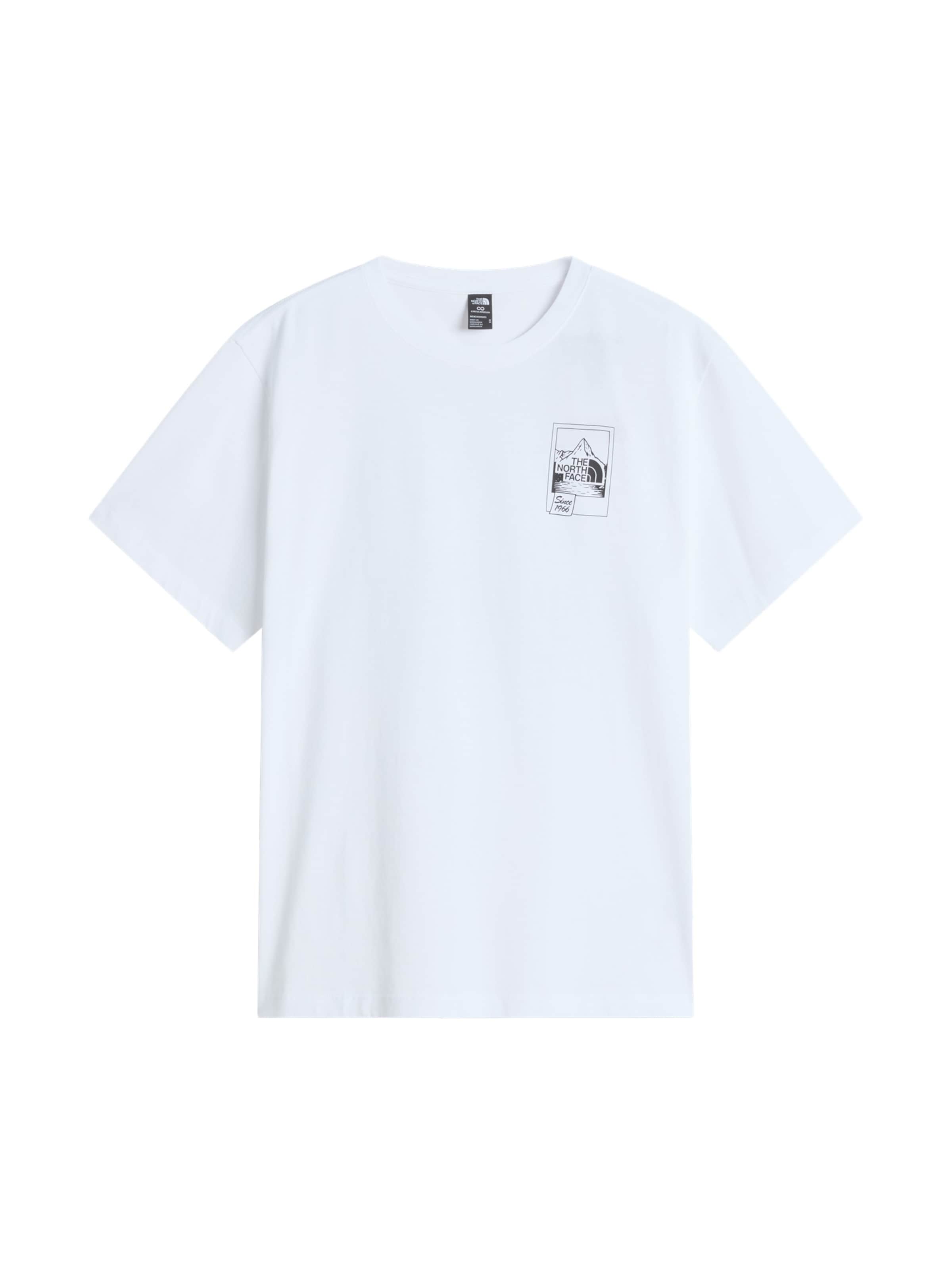 THE NORTH FACE Shirt 'M PHOTO SOUVENIR RELAXED SS TEE' in Wit: voorkant
