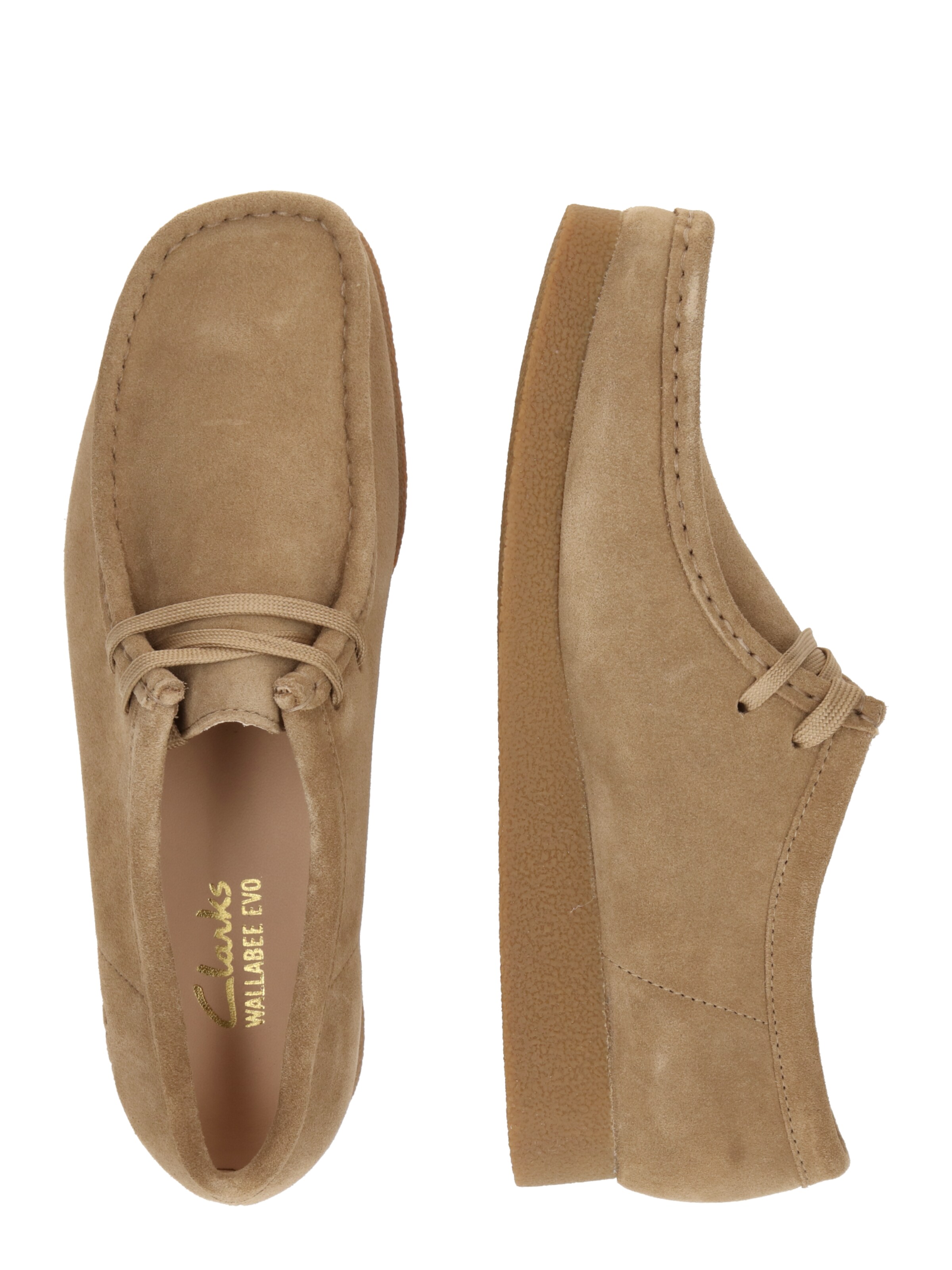 CLARKS Šněrovací boty 'Wallabee EVO' – hnědá