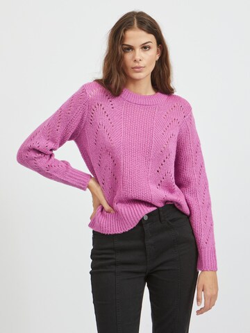 Vila Petite Sweater in Pink: front
