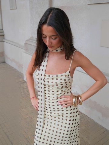 Robe ' Bellagio ' ITS MAY en marron : devant