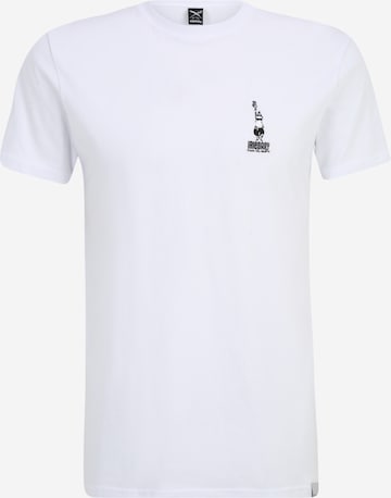 Iriedaily - Camiseta 'Casa del Gusto' en blanco: frente
