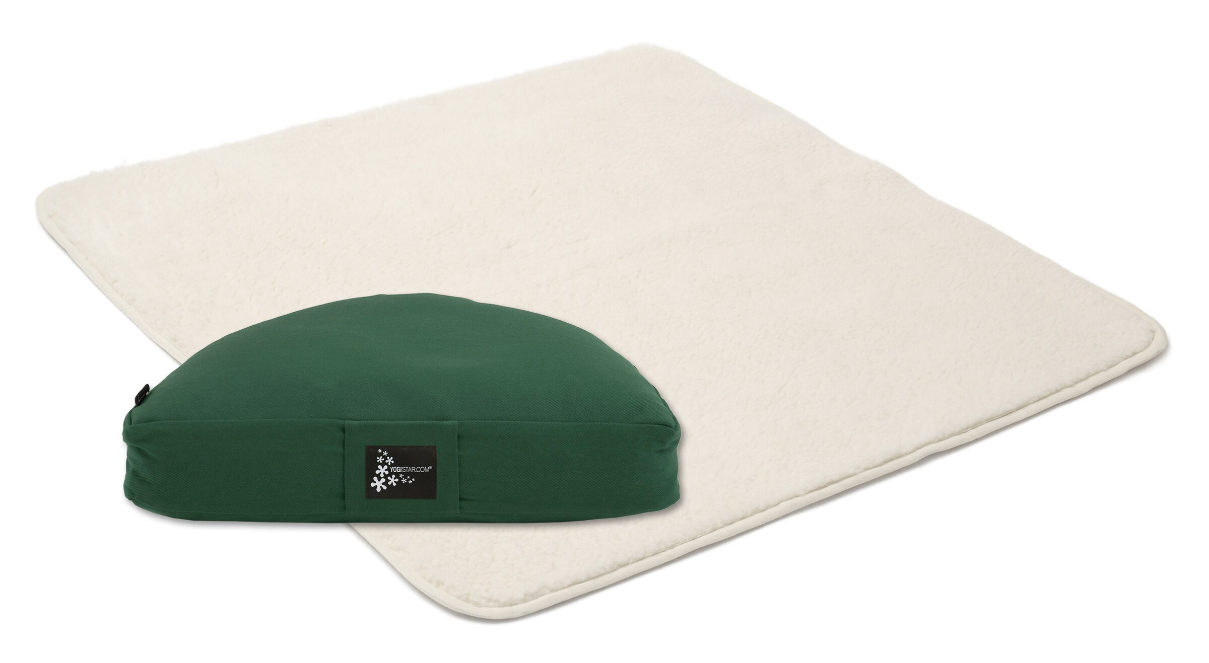YOGISTAR.COM Mat in Green: front
