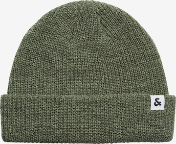 JACK & JONES Beanie in Green: front