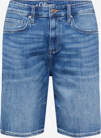 Regular Jeans de la s.Oliver pe albastru: față
