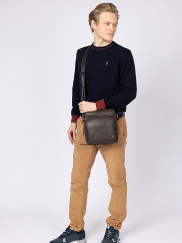 Sac à bandoulière U.S. POLO ASSN. en marron