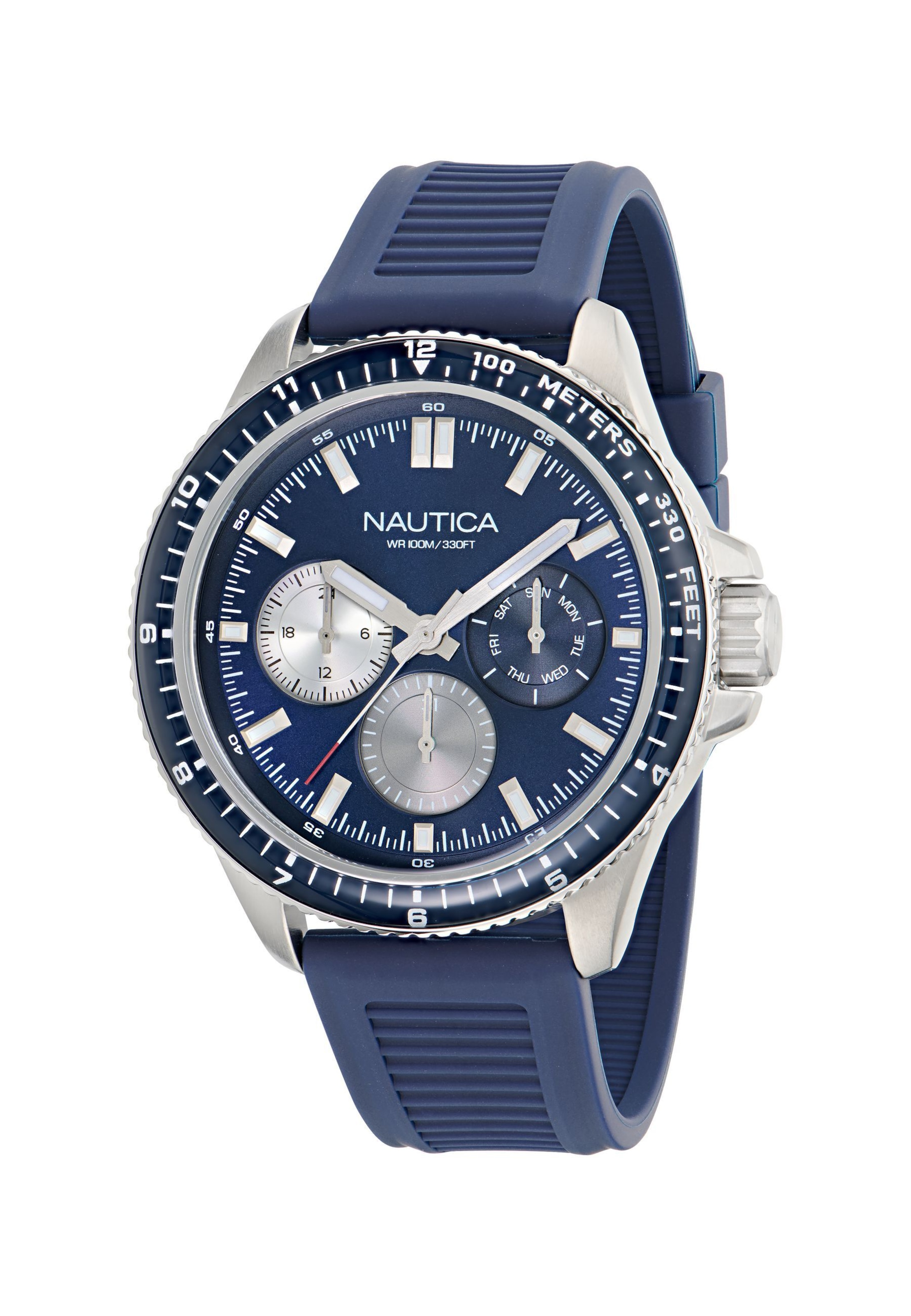 Montre à affichage analogique ' NCT WINDROSE ' NAUTICA en bleu : devant